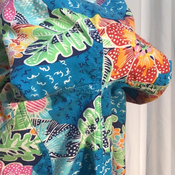 🌼Vintage 80’s🌼 Basic Essentials floral camp shirt size small - Picture 7 of 11